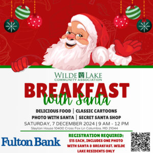 Wilde Lake Breakfast with Santa flyer