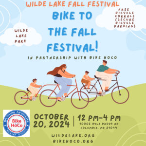 Bike to the Wilde Lake Fall Festival. Partnered with Bike HoCo.