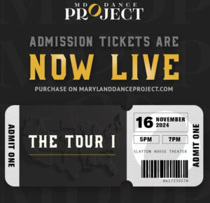 Image of a ticket for Maryland Dance Project's upcoming show, The Tour I